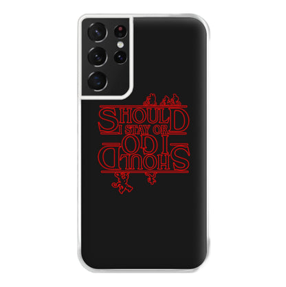 Should I Stay Or Should I Go Upside Down Phone Case