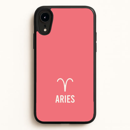 Aries Pastel Zodiac iPhone XR Case