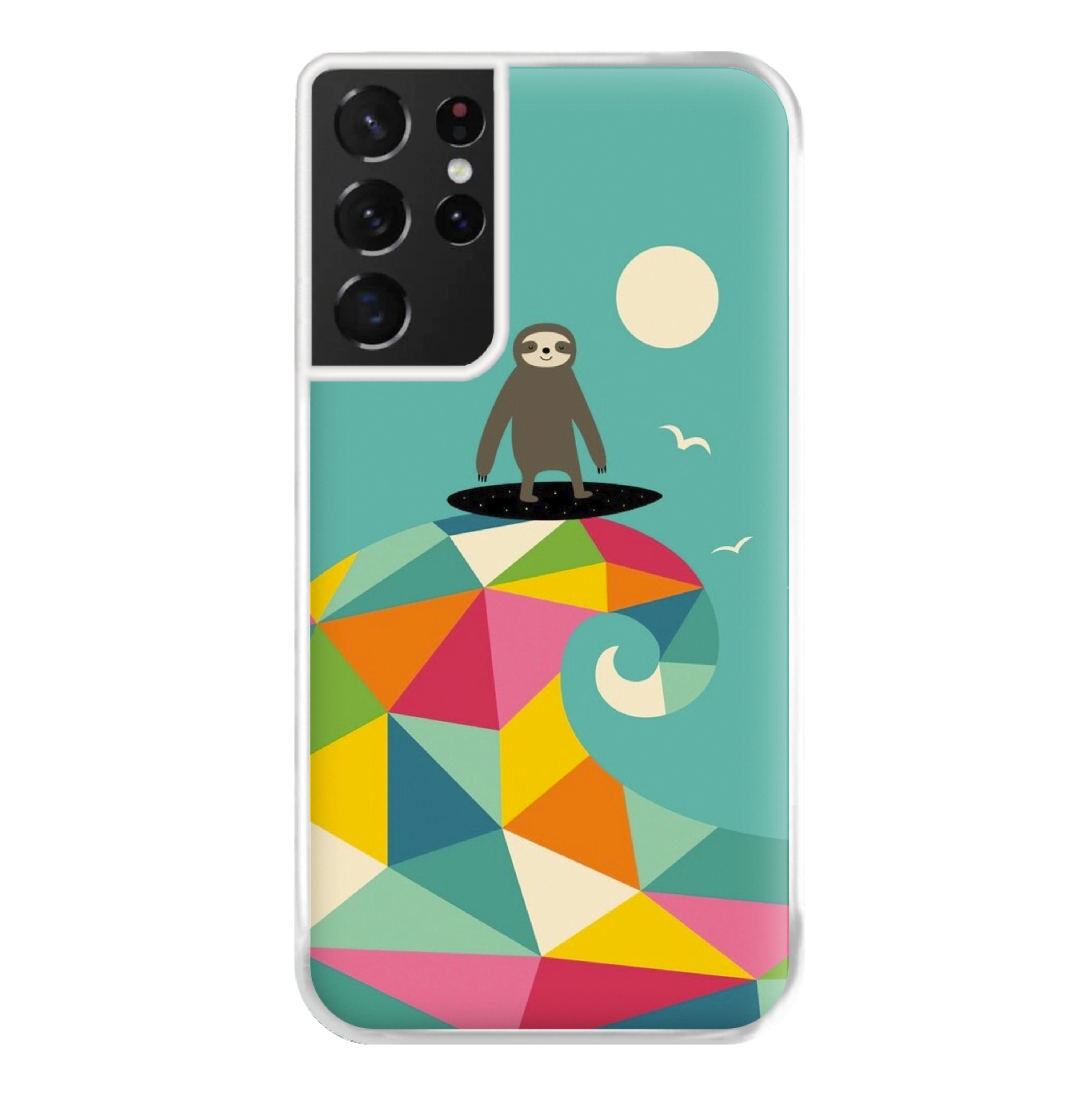 Surfing Sloth Phone Case