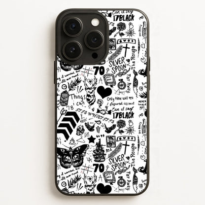 Direction Tattoos Phone Case for iPhone, Samsung Galaxy and Google Pixel