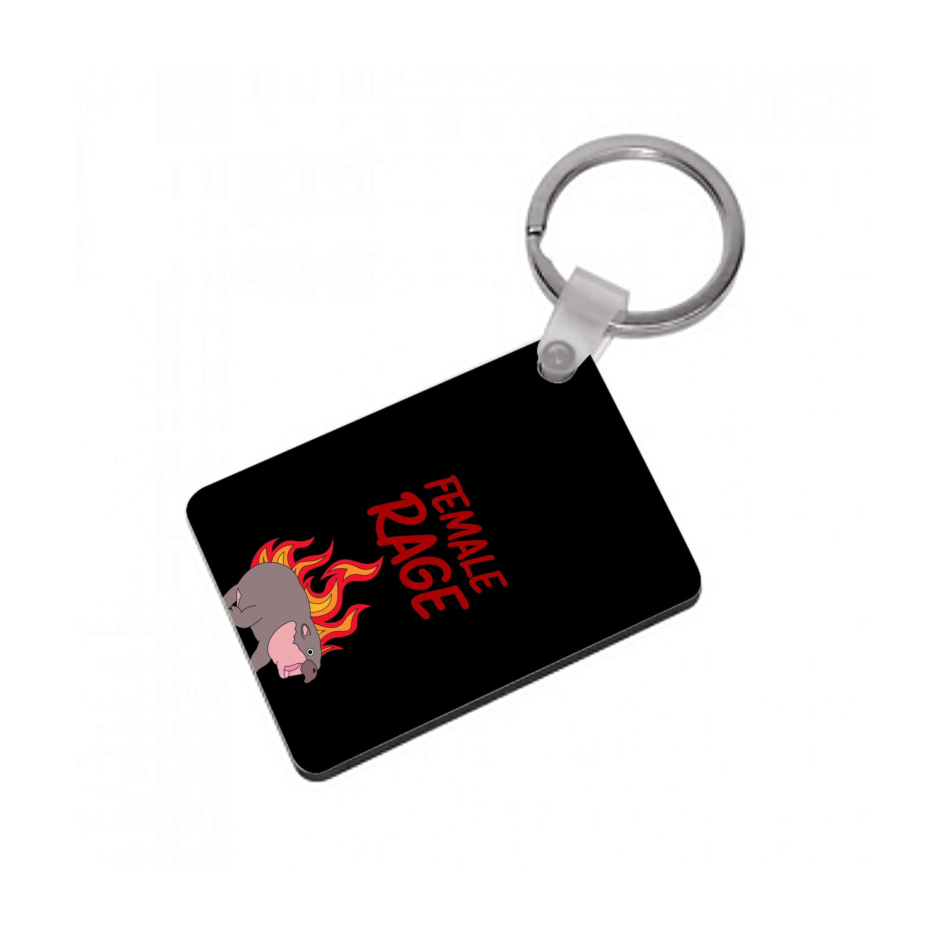 Female Rage Keyring