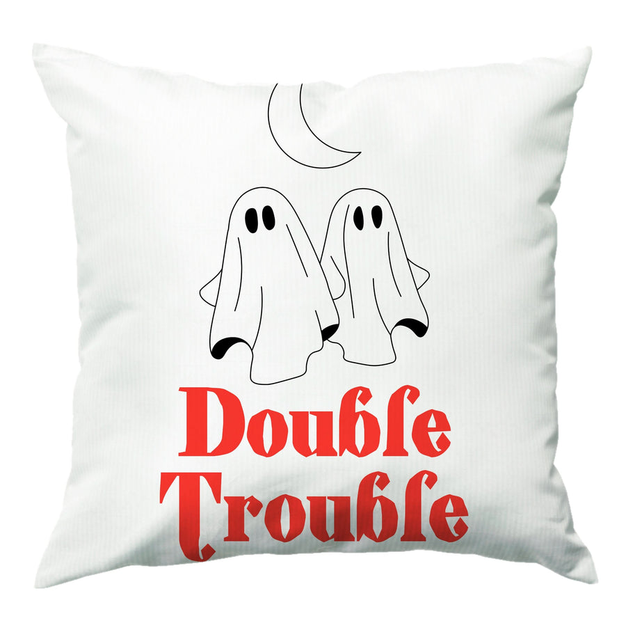 Double Trouble Black Cushion