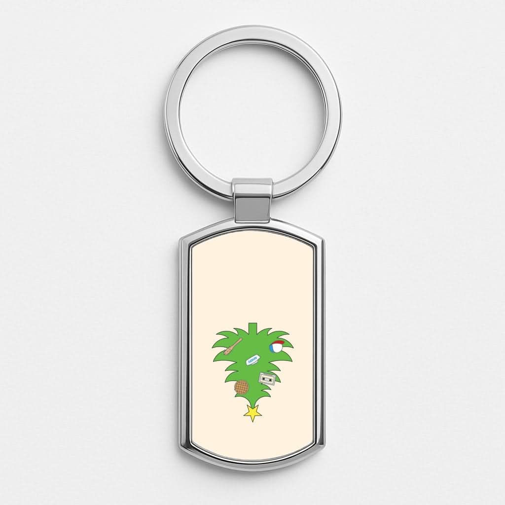 Upside Down Christmas Tree Luxury Keyring