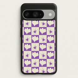 Spiders And Ghosts Checkered Pattern I Google Pixel 10 / 10 Pro Case