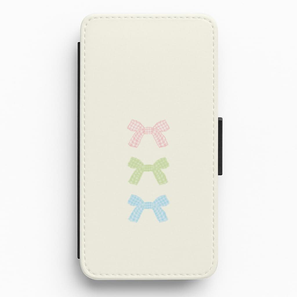 Gingham Tiered Ties Flip / Wallet Phone Case