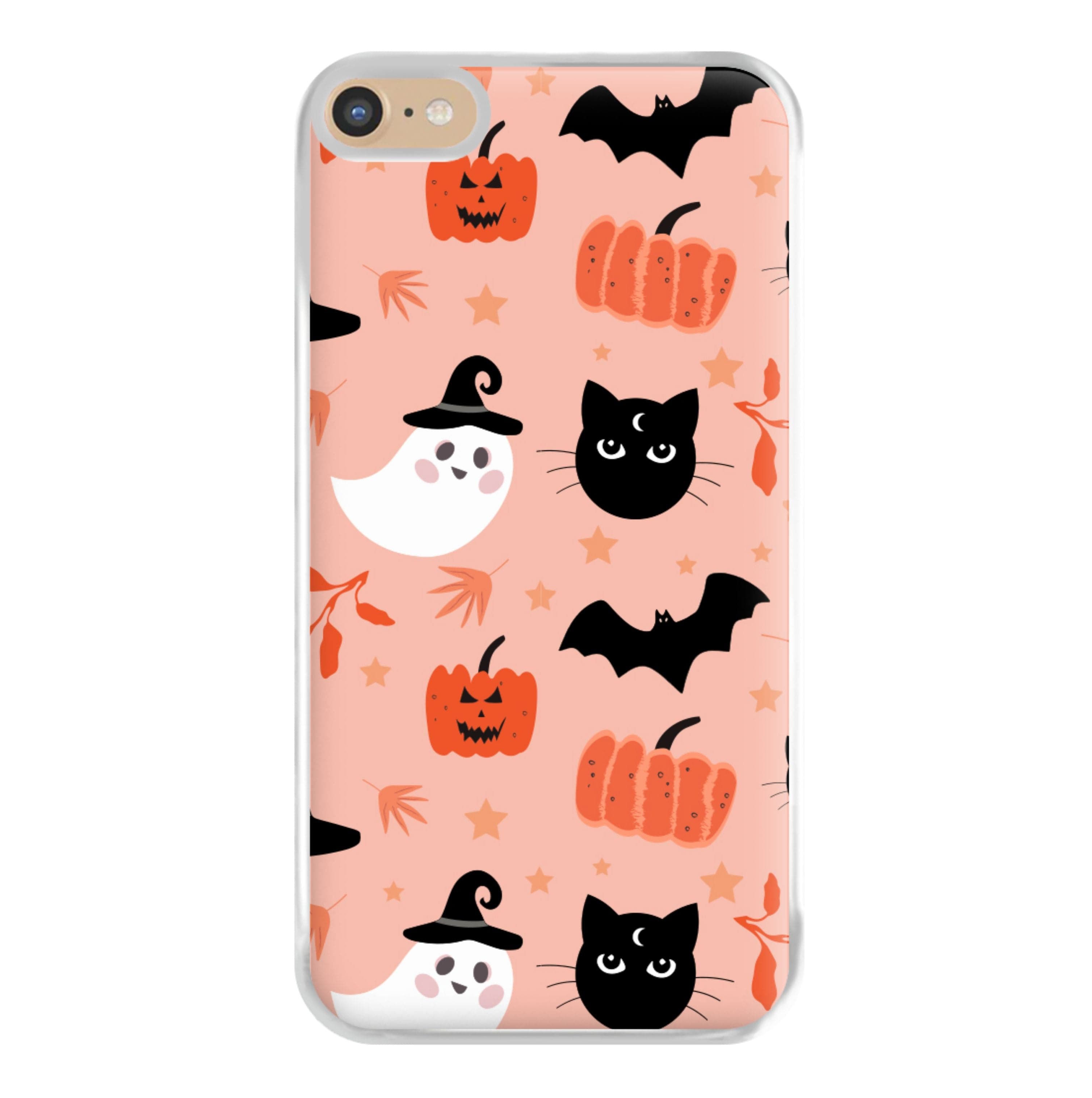 Pretty Pink Halloween Pattern Phone Case