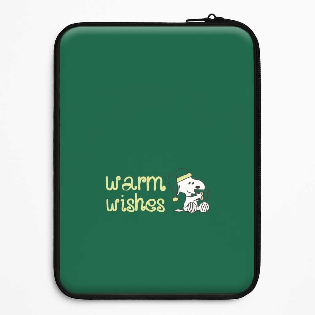 Cartoon Beagle Warm Wishes Laptop Sleeve