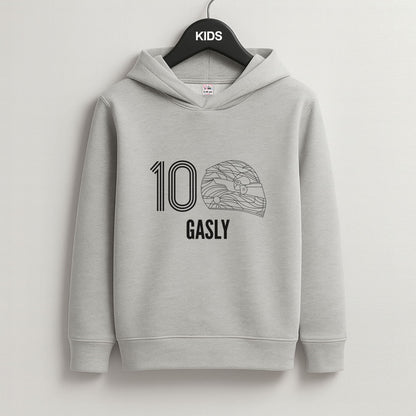 Gasly Helmet 2026 Grey Kids Hoodie