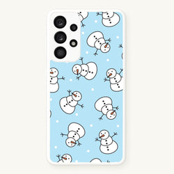 Cartoon Snowmen Pattern Galaxy A33 Case