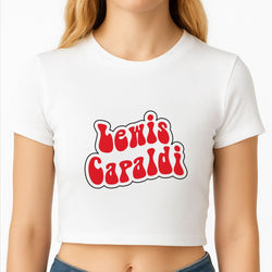 Red Name Crop Top