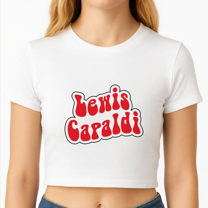 Red Name Crop Top