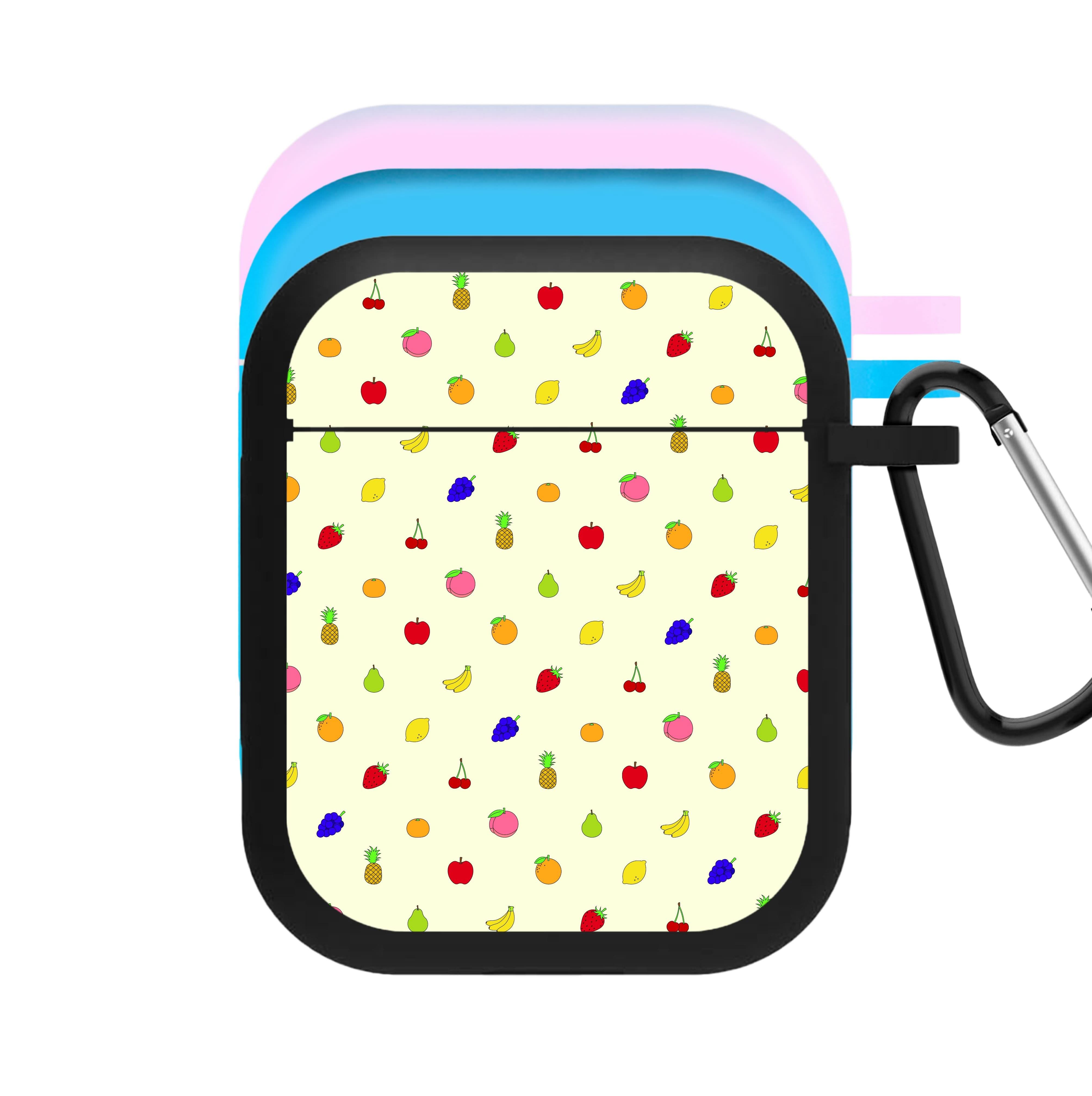 Miniature Fruits Pattern AirPods Case