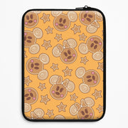 Cartoon Mouse Gingerbread Pattern Laptop Sleeve 1