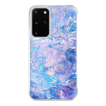 Sea Blue Swirly Marble Phone Case