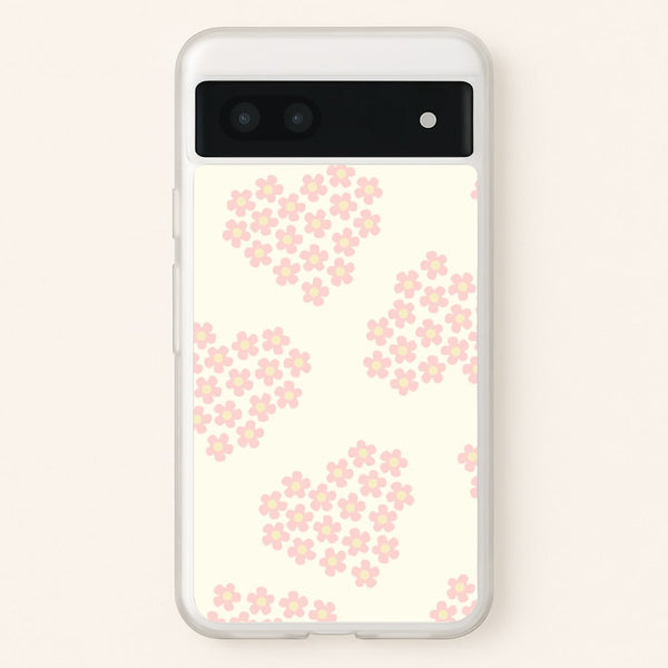 Flower Hearts Pattern Google Pixel 6a Case
