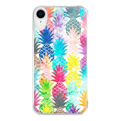 Watercolour Pineapple Pattern Phone Case