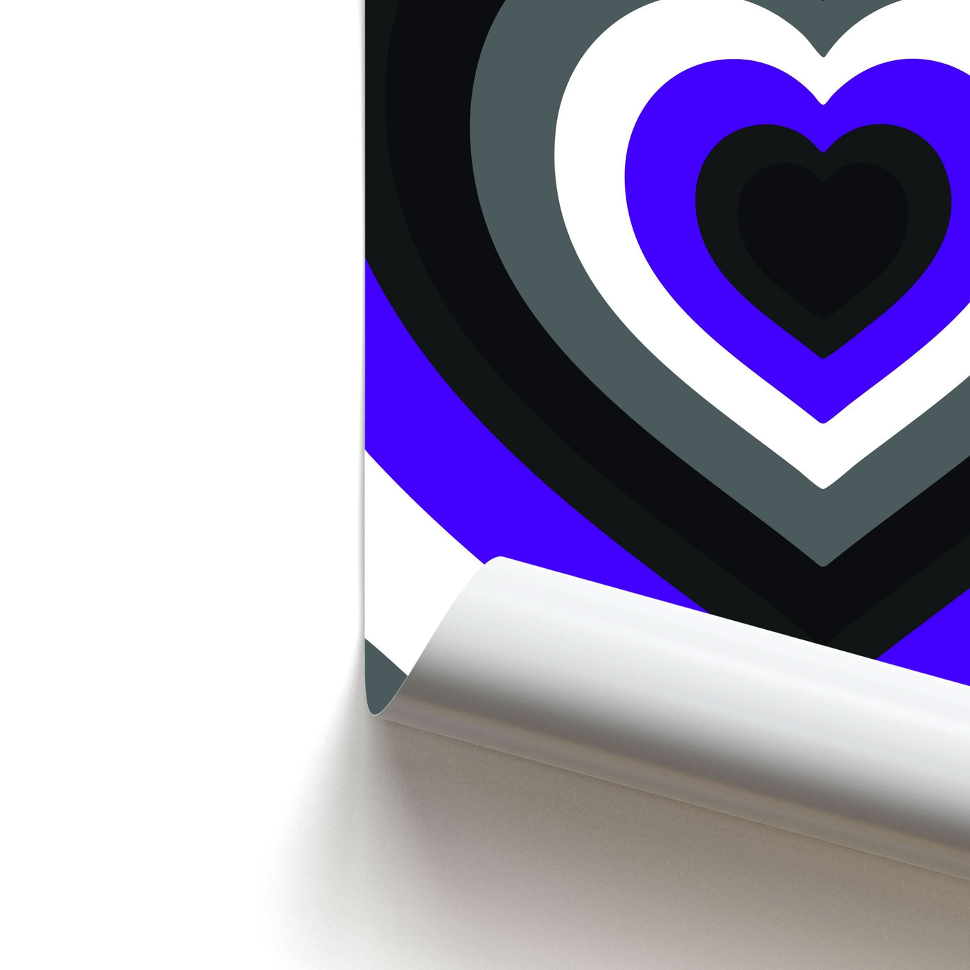 Asexual Pride Heart Poster