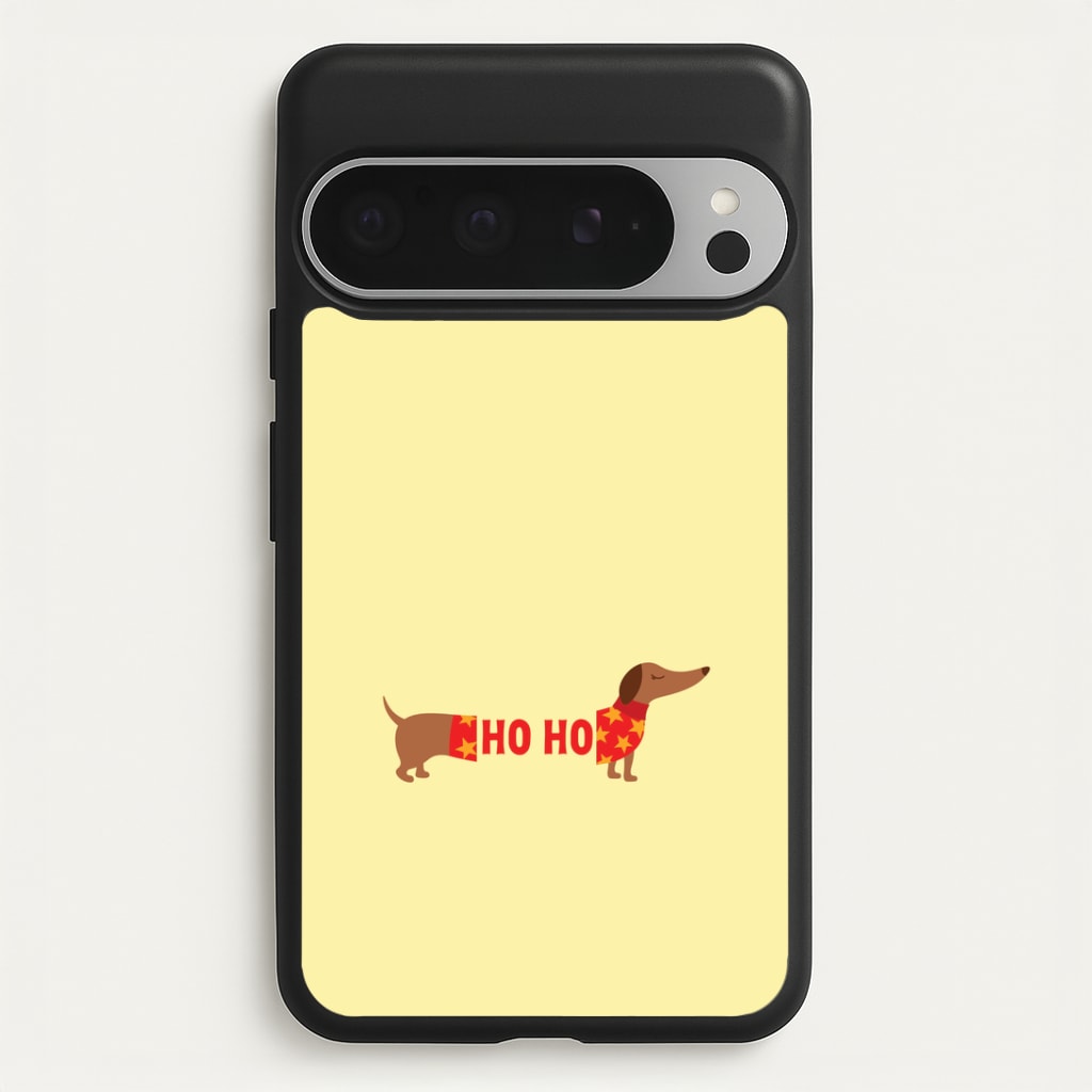 Christmas Jumper Ho Ho Dachshund Google Pixel 9 Pro XL Case