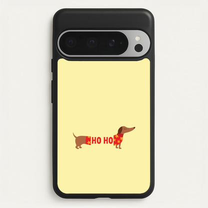 Christmas Jumper Ho Ho Dachshund Google Pixel 9 Pro XL Case