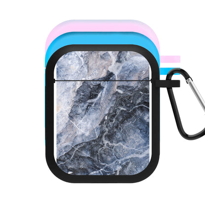 Grey and White Marble AirPods Case