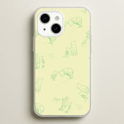 Sketched Winnie Pattern iPhone 15 Plus Case