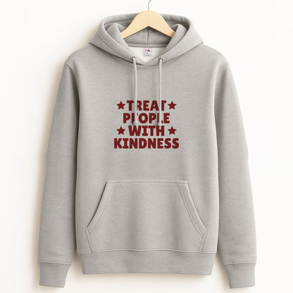 Treat People With Kindness Unisex Grey Hoodie