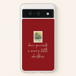 A Merry Little Christmas Stamp Google Pixel 8 Case