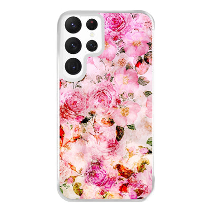 Pretty Pink Chic Floral Pattern Phone Case