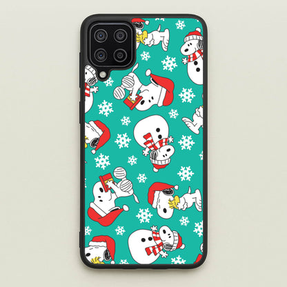 Christmas Cartoon Beagle Pattern Galaxy A12 Case