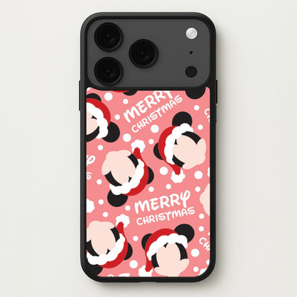 Merry Christmas Cartoon Mouse Pattern iPhone 17 Pro Max Case
