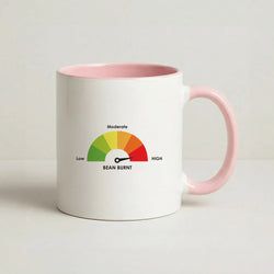 Burnt Bean Guage Pink Tea Mug
