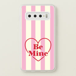 Be Mine Stripey Galaxy S10 Case