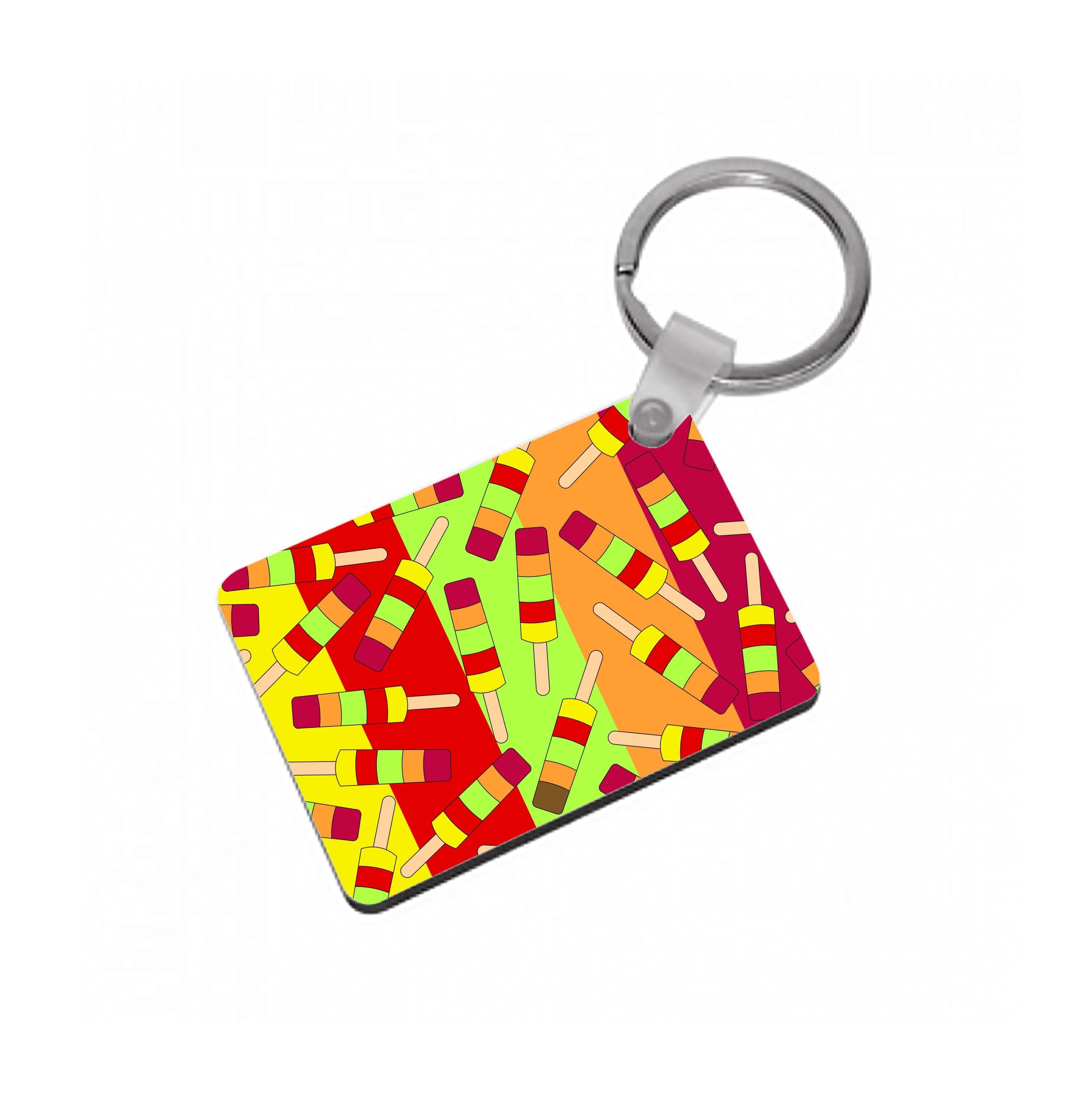 Pastels - Ice Cream Patterns Keyring