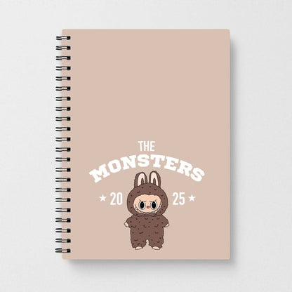 Cute Monster 2025 Biege Notebook