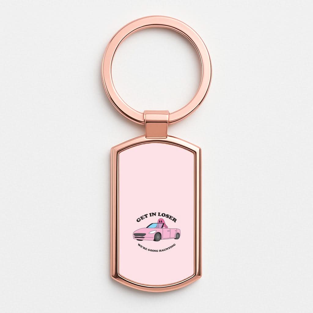 We're Going Haunting  Rose Gold Keyring