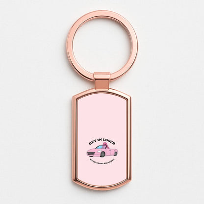 We're Going Haunting  Rose Gold Keyring