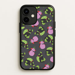 Vampire Frogs And Vegetables Pattern - Halloween iPhone 12 Mini Case