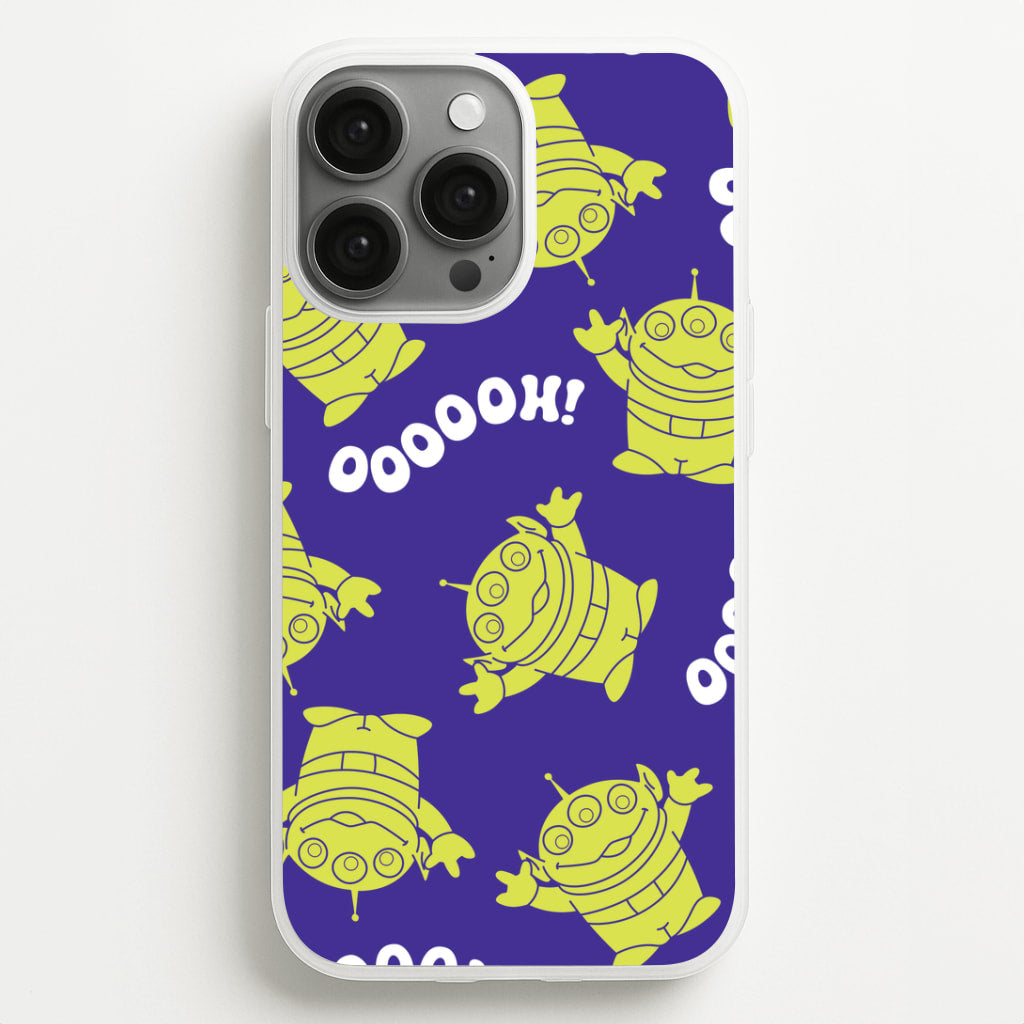 Toy Aliens Silhouette Pattern iPhone 13 Pro Max Case