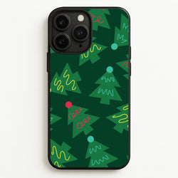 Abstract Christmas Trees Pattern iPhone 11 Pro Case