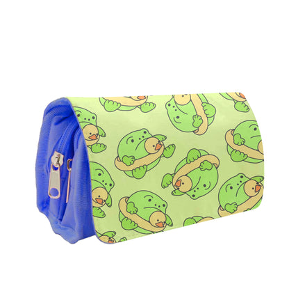 Frog Pattern - Plushy Pencil Case