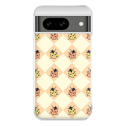 Argyle Ladybugs Pattern Google Pixel 8 Case