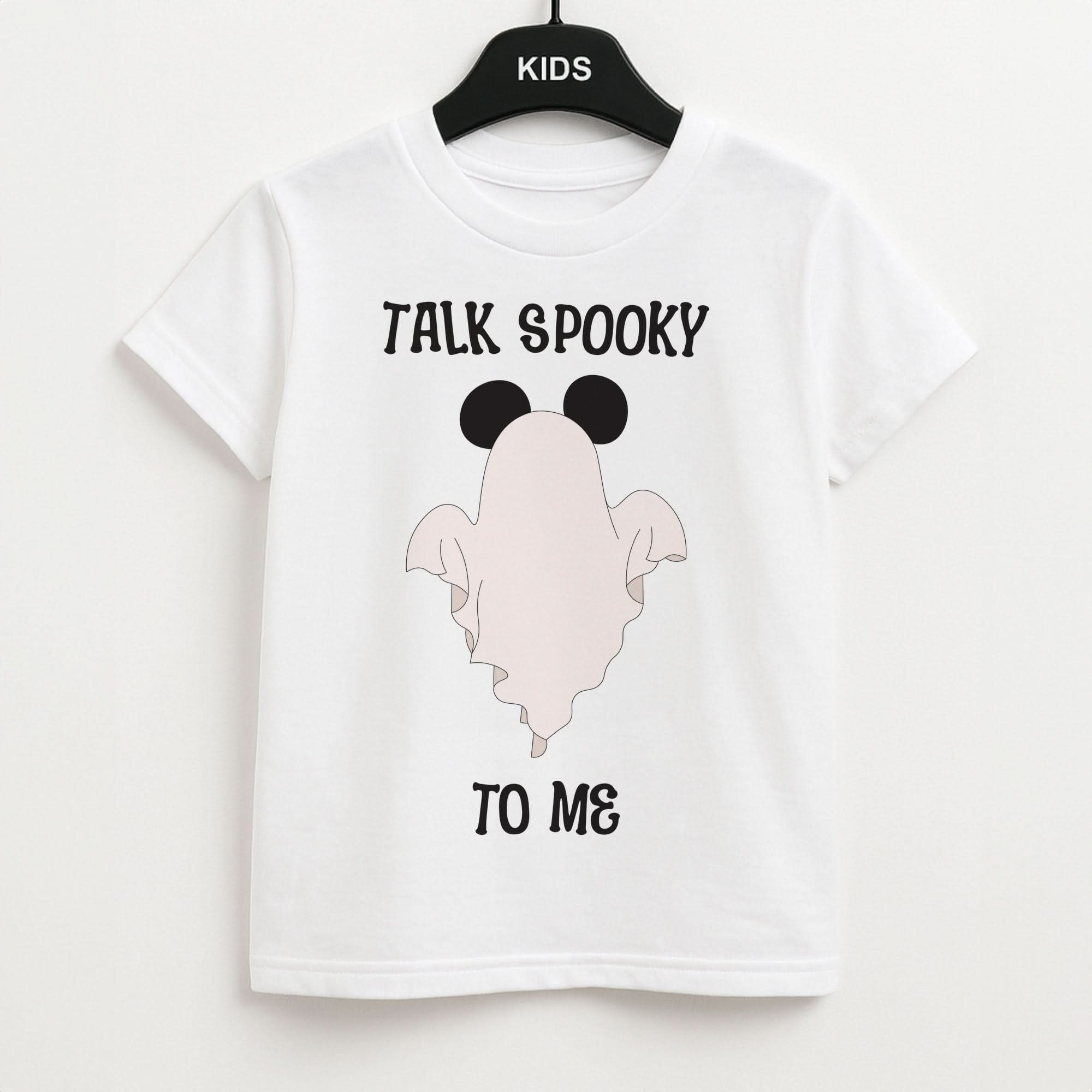 Talk Spooky To Me Mouse Ghost Kids T-Shirt