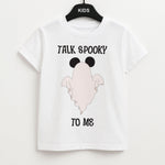 Talk Spooky To Me Mouse Ghost Kids Unisex T-Shirt