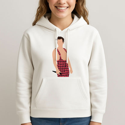 Harry Heart Jumpsuit Womans Hooded Sweatshirt