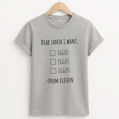 Eleven's Christmas List Unisex Grey T-Shirt