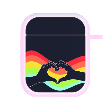 Rainbow Heart AirPods Case