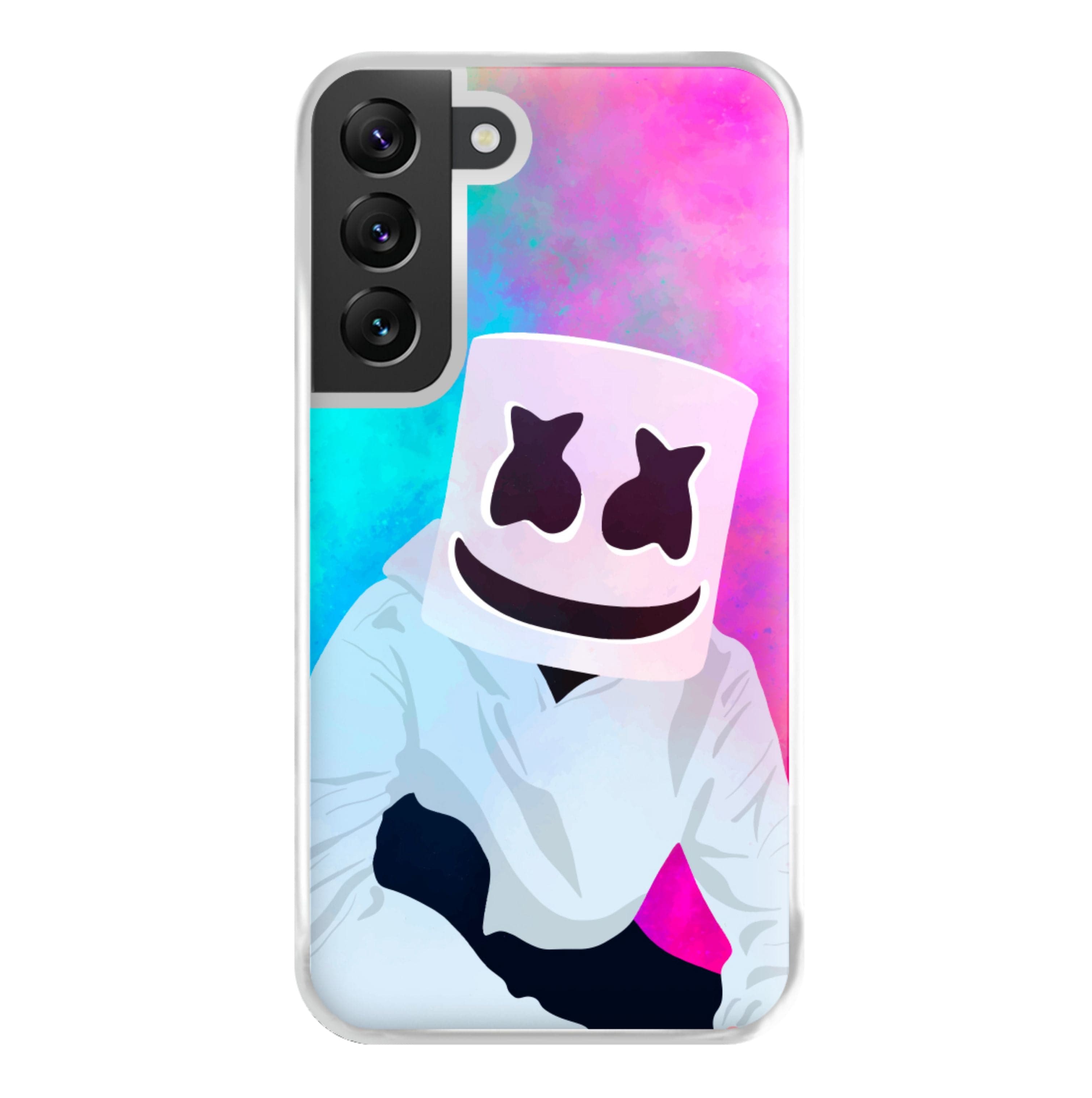 Rainbow White Helmet DJ Phone Case