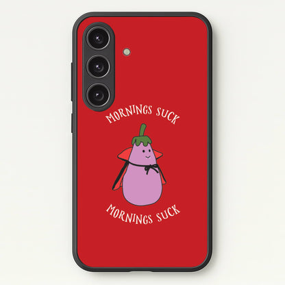 Mornings Suck Plush - Halloween Galaxy S25 Case