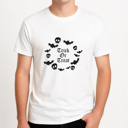 Trick Or Treat Wreath Mens T-Shirt