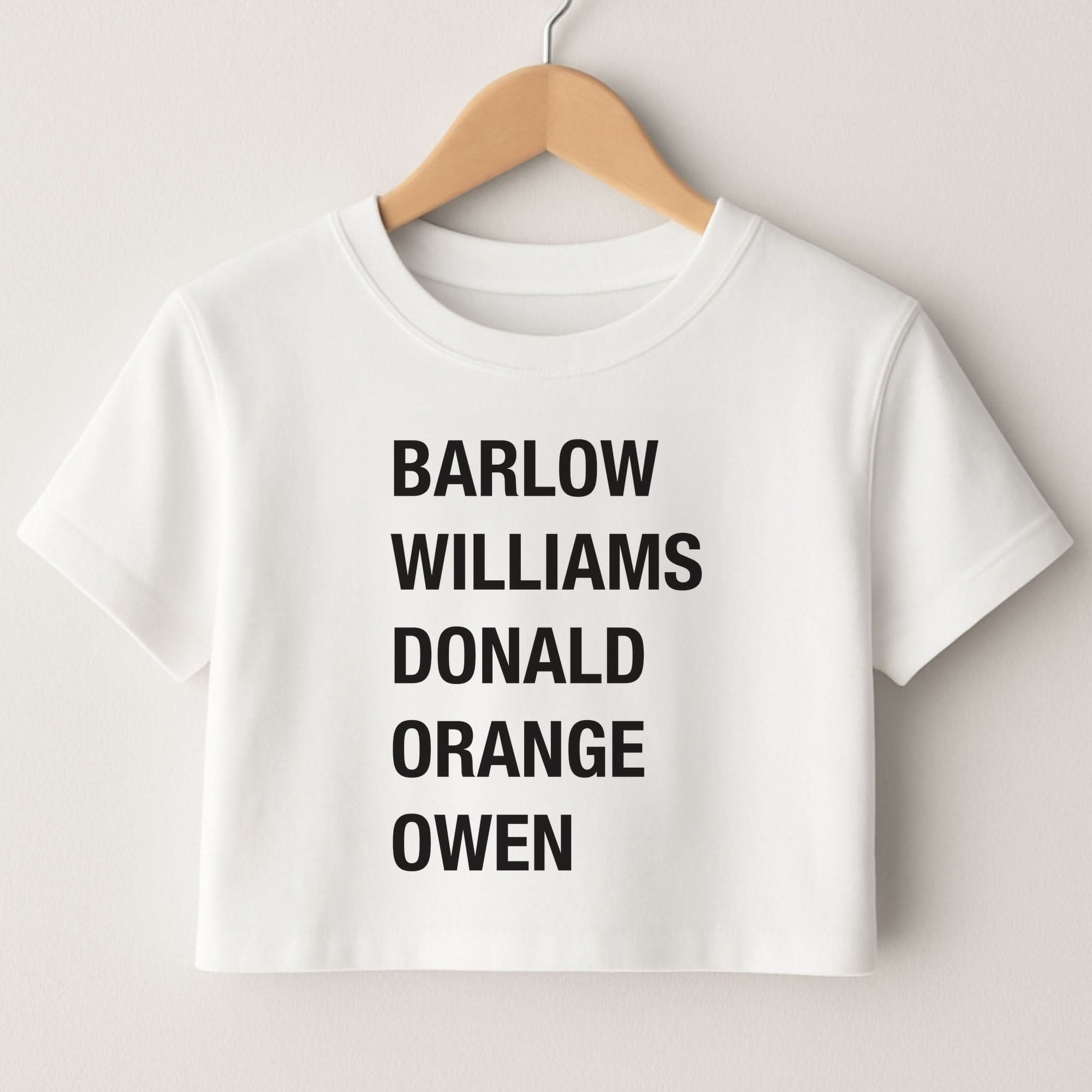 Take Band Members Names Crop top